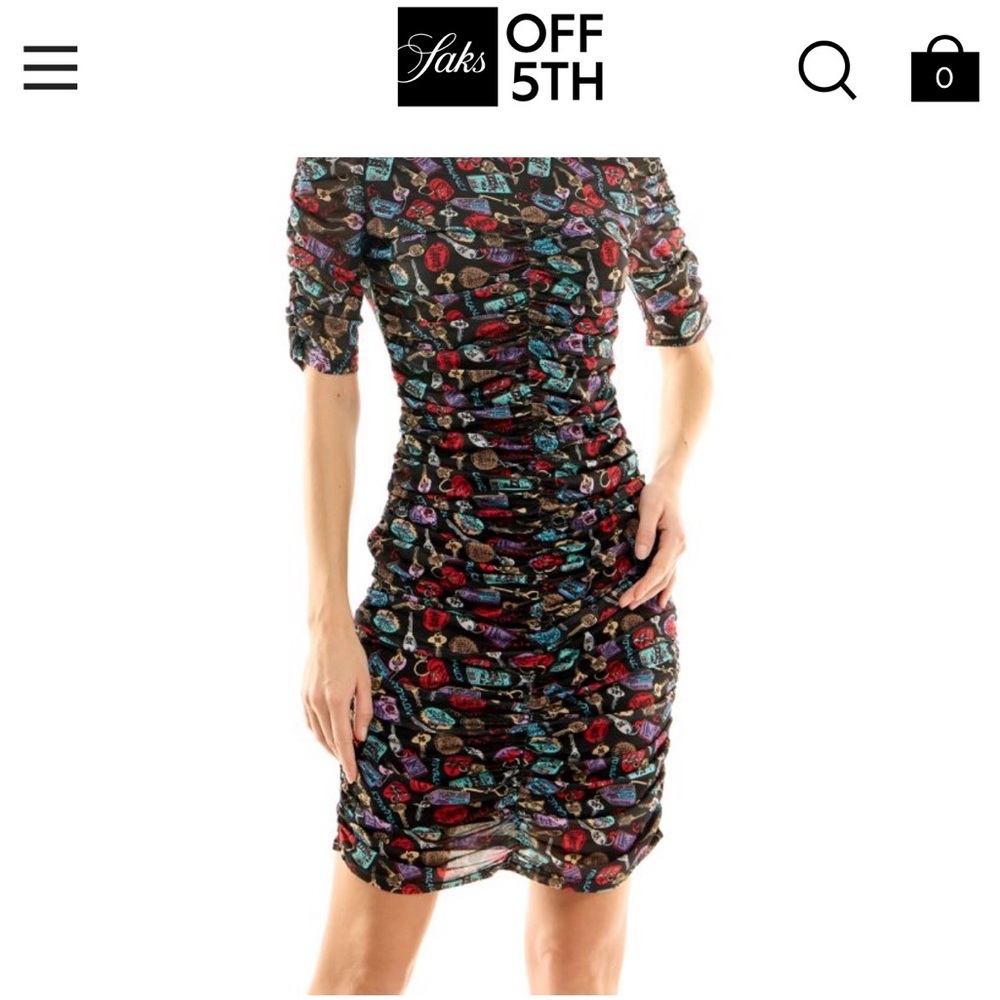 Nicole Miller Ruched Mini Dress NWT